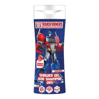 Transformers 2in1 dušas želeja - šampūns ar zemeņu smaržu 300ml