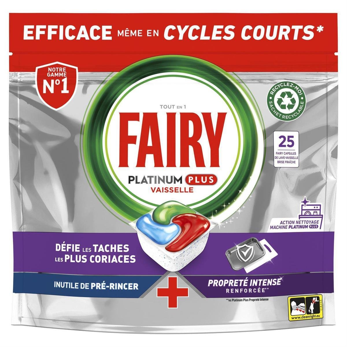 FAIRY Platinum Original trauku mazgāšanas kapsulas 25gab