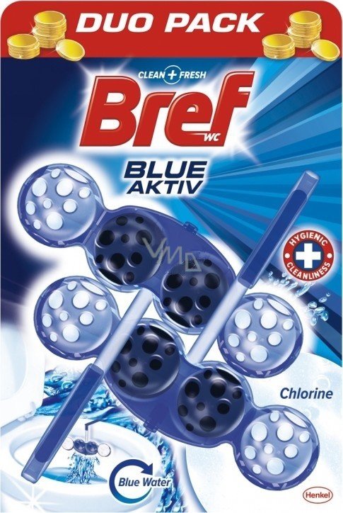 Bref Blue Chlorine tualetes podas skalošanas bloks ar hloru 2x50g