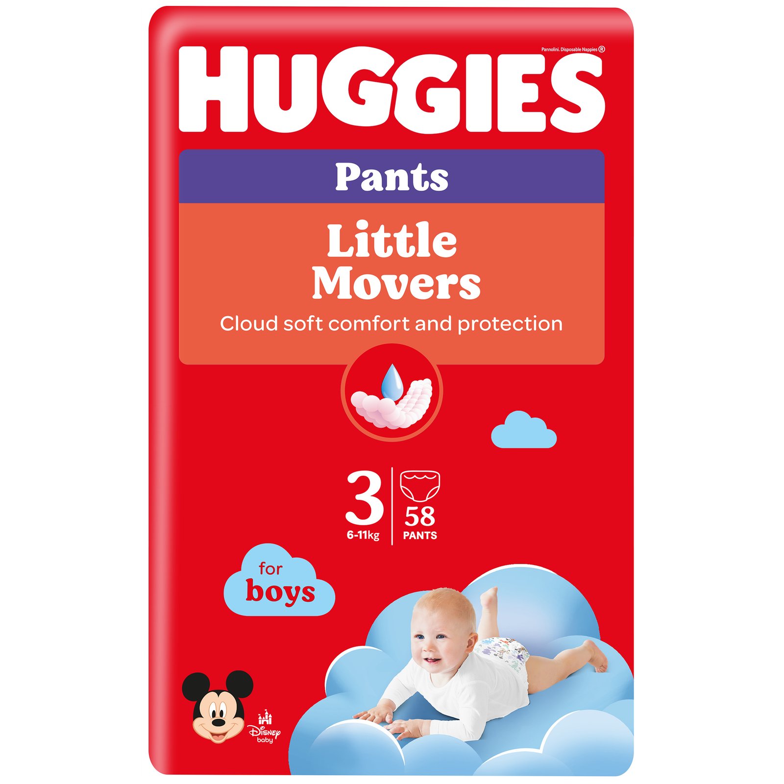 Huggies autiņbiksītes Nr.3 zēniem (58