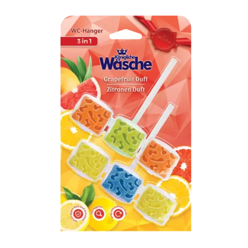 KONIGLICHE WASCHE 3in1 tualetes bloks ar greipfrūtu un citronu aromātu 2x45g