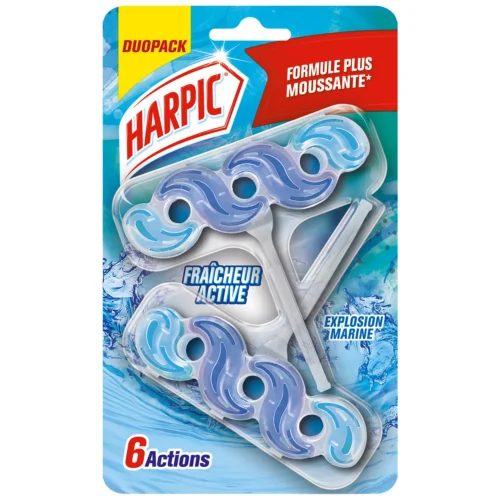 HARPIC Active Fresh tualetes bloks ar jūras ūdens smaržu 2x35g