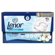 Lenor Sensitive 3in1 veļas mazgāšanas kapsulas 22gab