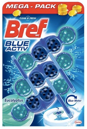 Bref Blue Eucalyptus tualetes podas skalošanas bloks ar eikaliptu 2x50g