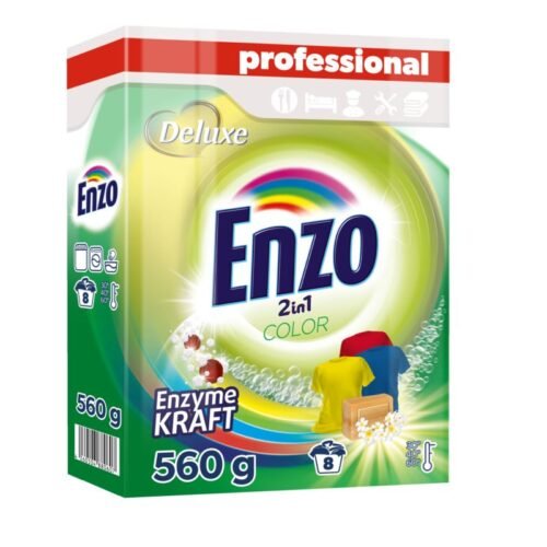 DELUXE Enzo Professional 2in1 pulveris krāsainai veļai x8 560g
