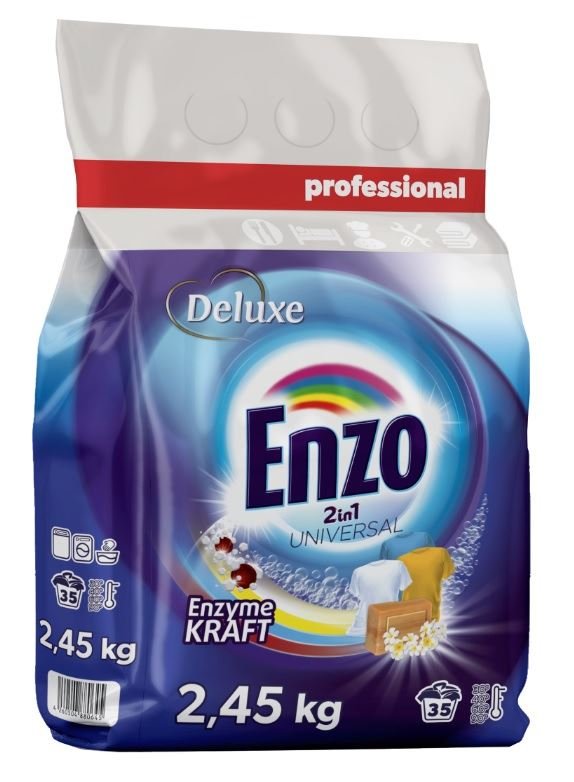 DELUXE Enzo Professional Universal 2in1 pulveris veļai x35 2.45kg