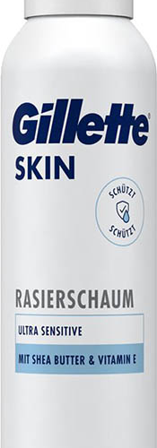 GILLETTE Skin Sensitive skūšanās putas jutīgai ādai 240ml