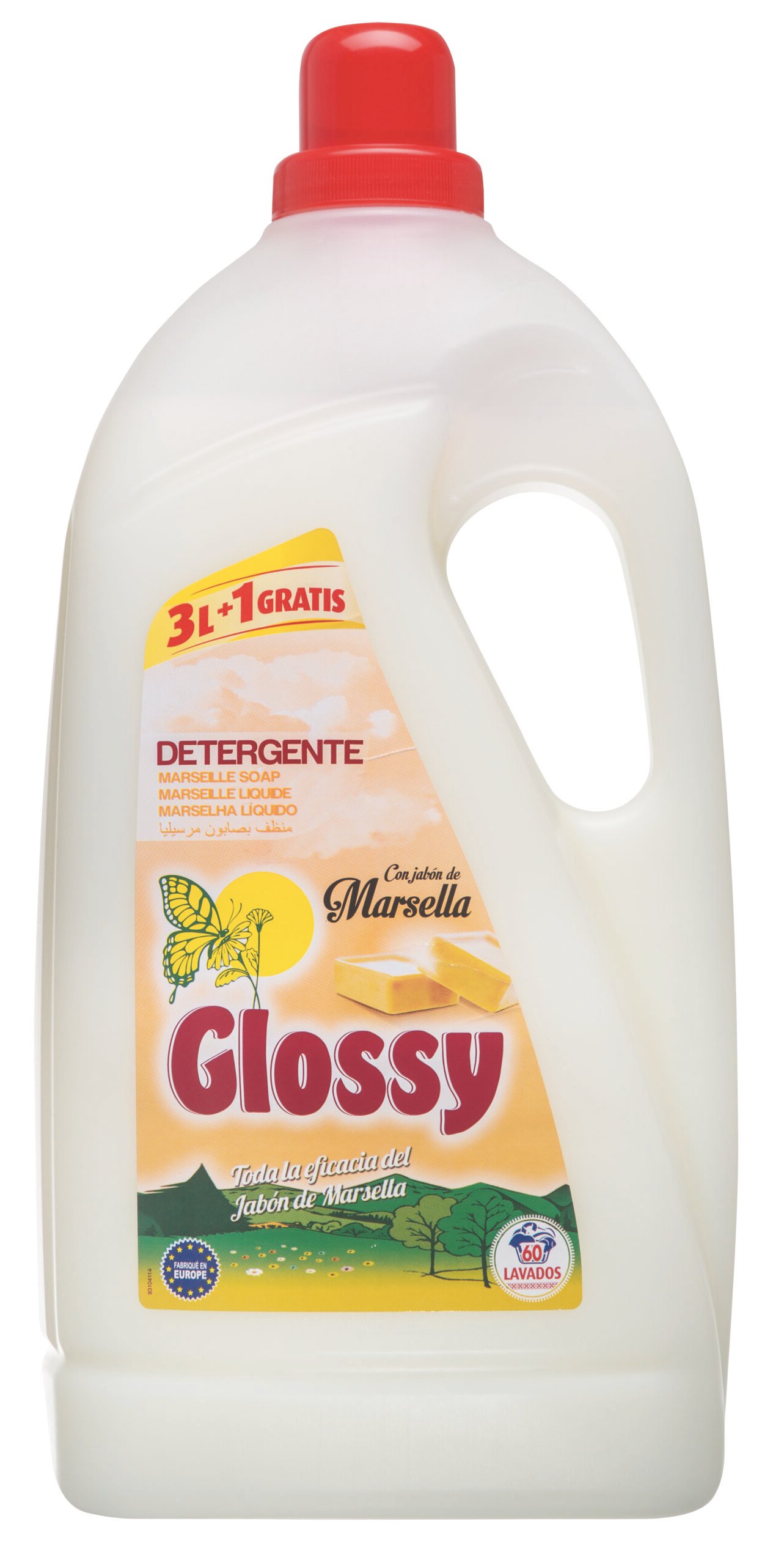 Glossy šķidrais veļas mazgāsanas līdzeklis ar