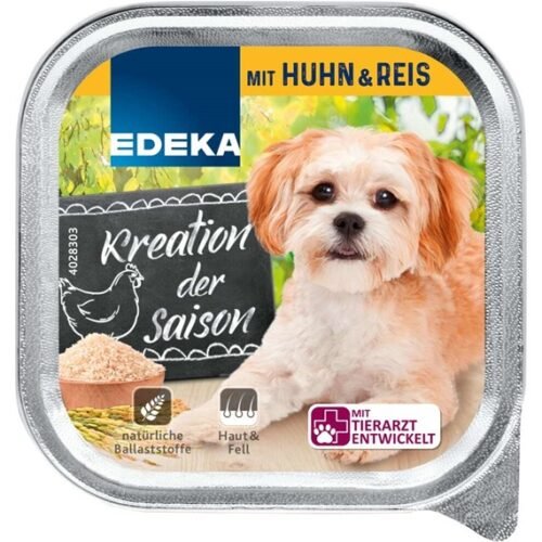 Edeka Kreation der Saison kons. suņiem ar vistas gaļu un rīsiem 150g