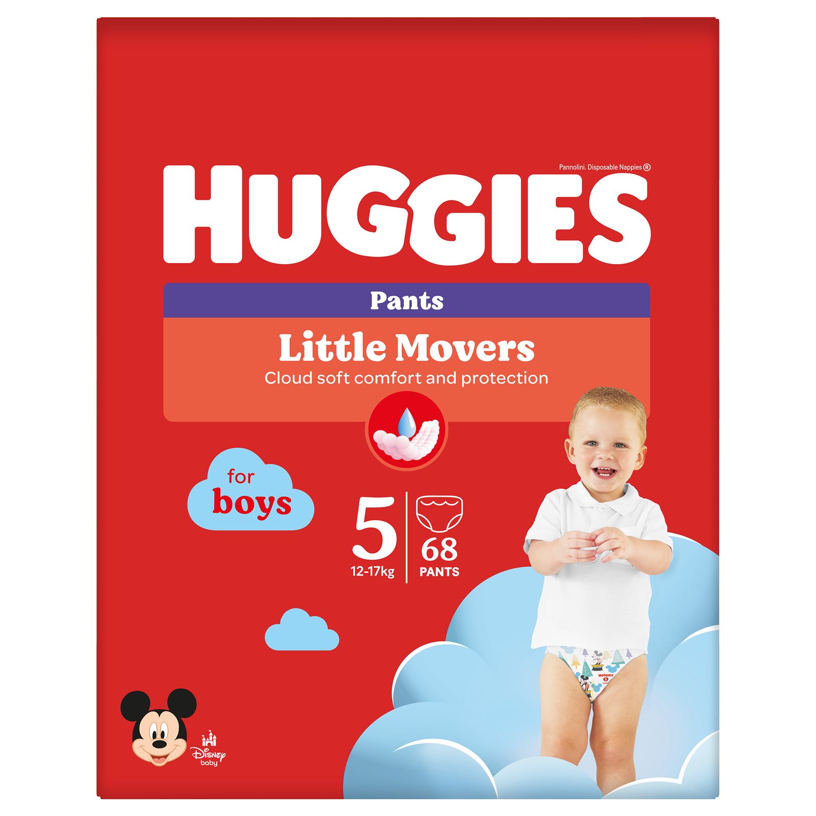 Huggies Pants Boy 5izm. biksītes (12-17kg) 68gb.