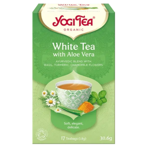 YOGI TEA baltā tēja ar alveju 30.6g