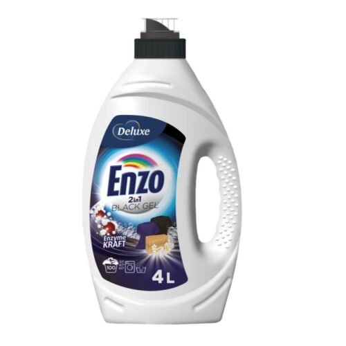 DELUXE Enzo 2in1 Black želeja melnas veļas mazgāšanai x100 4L