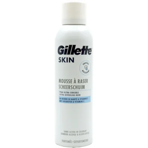 GILLETTE Ultra Sensitive skūšanās putas jutīgai ādai 240ml