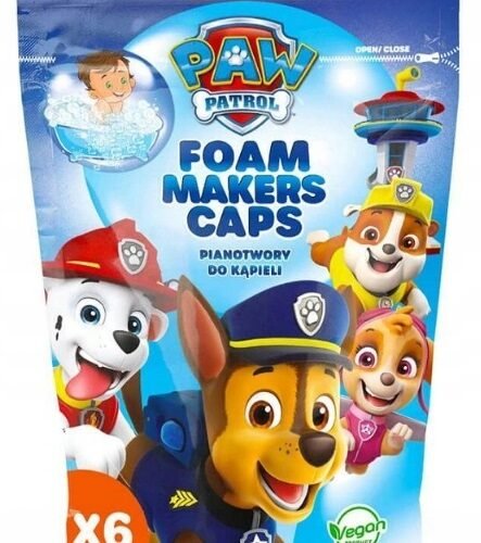 PAW Patrol Foam Makers Caps kapsulas vannai x6 120g