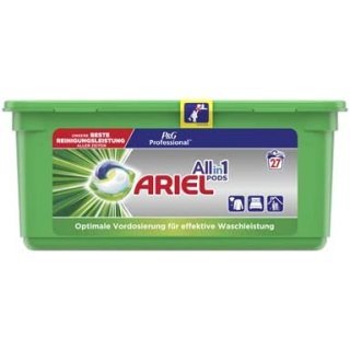 Ariel Professional 3in1 veļas mazgāšanas kapsulas 27x