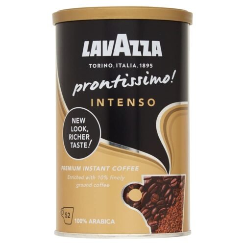 Lavazza Prontissimo Intenso šķīstošās un maltās kafijas maisījums 95g