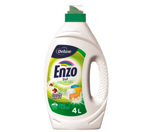 DELUXE Enzo Color 2in1 želeja krāsainas veļas mazgāšanai x100 4L