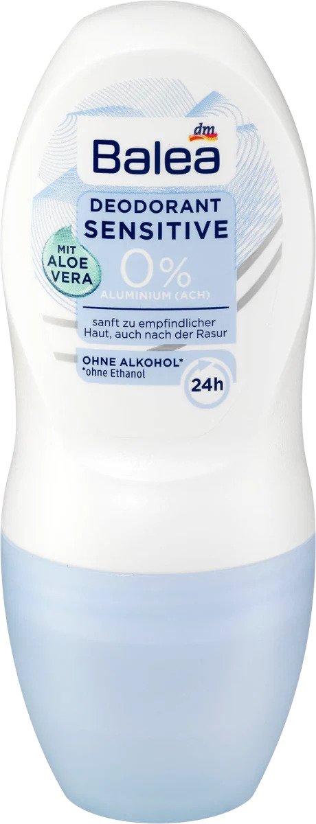 Balea 0% dezodorants - rullītis jutīgai ādai 50ml