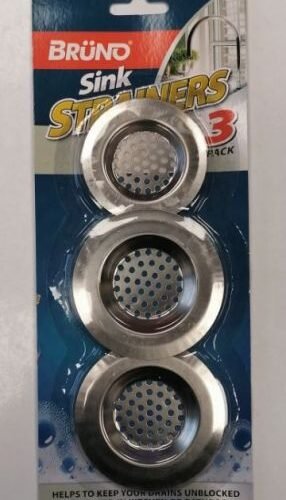 Bruno Metallic metālisks izlietnes siets 3gab 2 izmēri
