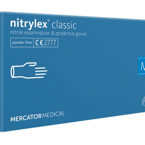Mercator nitrylex® nitrila cimdi bez pūdera, zili, M izmērs 100gab