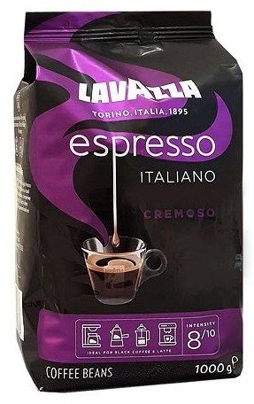 Lavazza Espresso Cremosso kafijas pupiņas 1kg