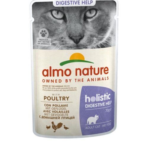 Almo Nature Sensitive pilnvērtīga barība ar mājputnu gaļu kaķiem 70g