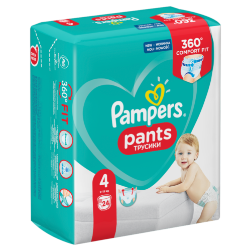 Pampers Pants #4 (9-15kg) 24gb