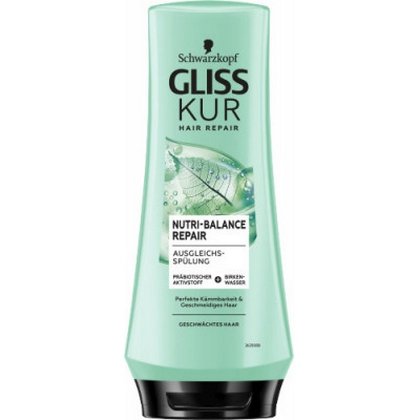 Gliss Kur Nutri-Balance Repair kondicionieris matu stiprināšanai 200ml