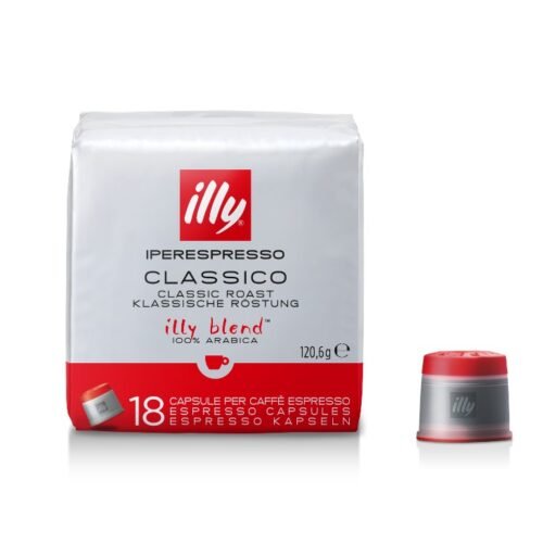 ILLY Iperespresso vidēji grauzdēta melna kafija, kapsulās 18 gab.