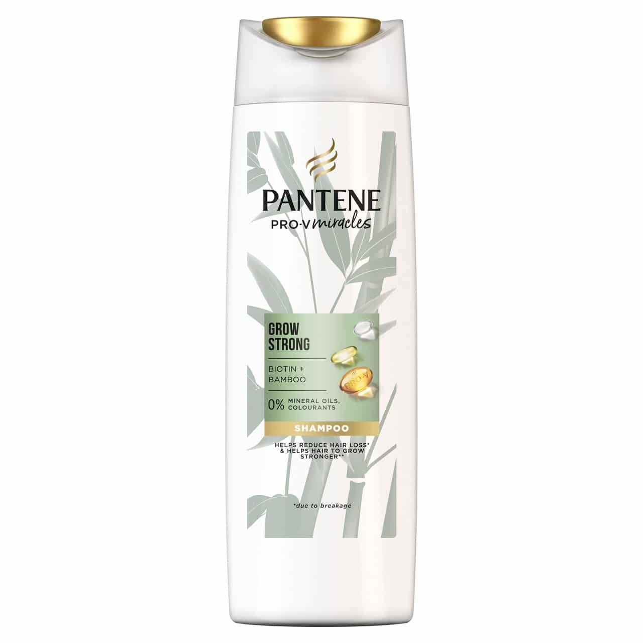 Pantene Grow Strong spēcinošs šampūns pret matu izkrišanu 225ml