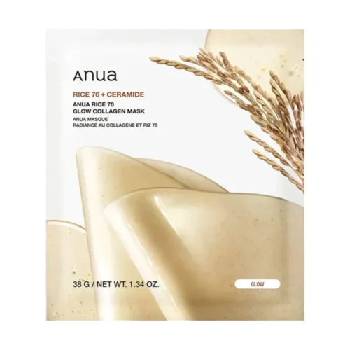 ANUA Rice 70 maska sejas ādas mirdzumam ar hialuronskābi 38g