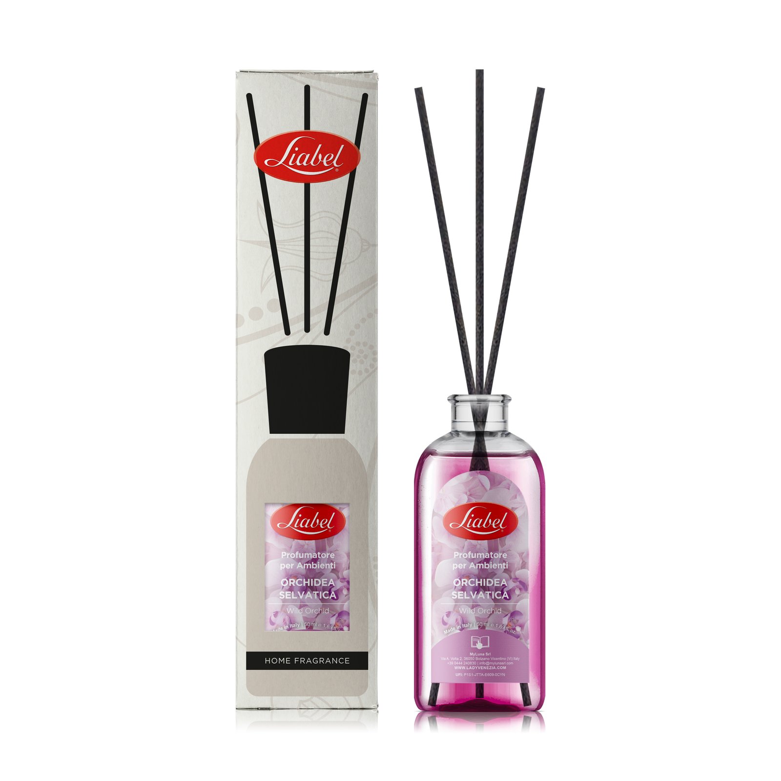 LIABEL Wild Orchid telpu gaisa atsvaidzinātājs ar kociņiem 50ml