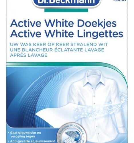 DR. BECKMANN Active-White veļas balināšanas salvetes 15gab