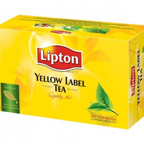 Lipton Yellow Label melnā lapu tēja 50x2g