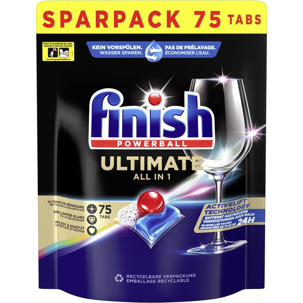 FINISH All in 1 Ultimate trauku mazgāšanas kapsulas 75gab