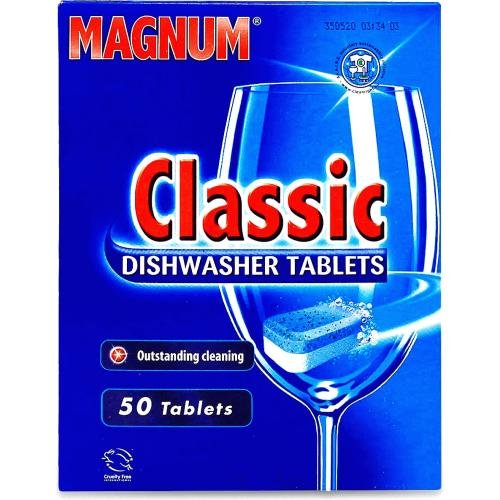 Magnum Classic trauku mazgāšanas tabletes trauku mašīnām 50gab