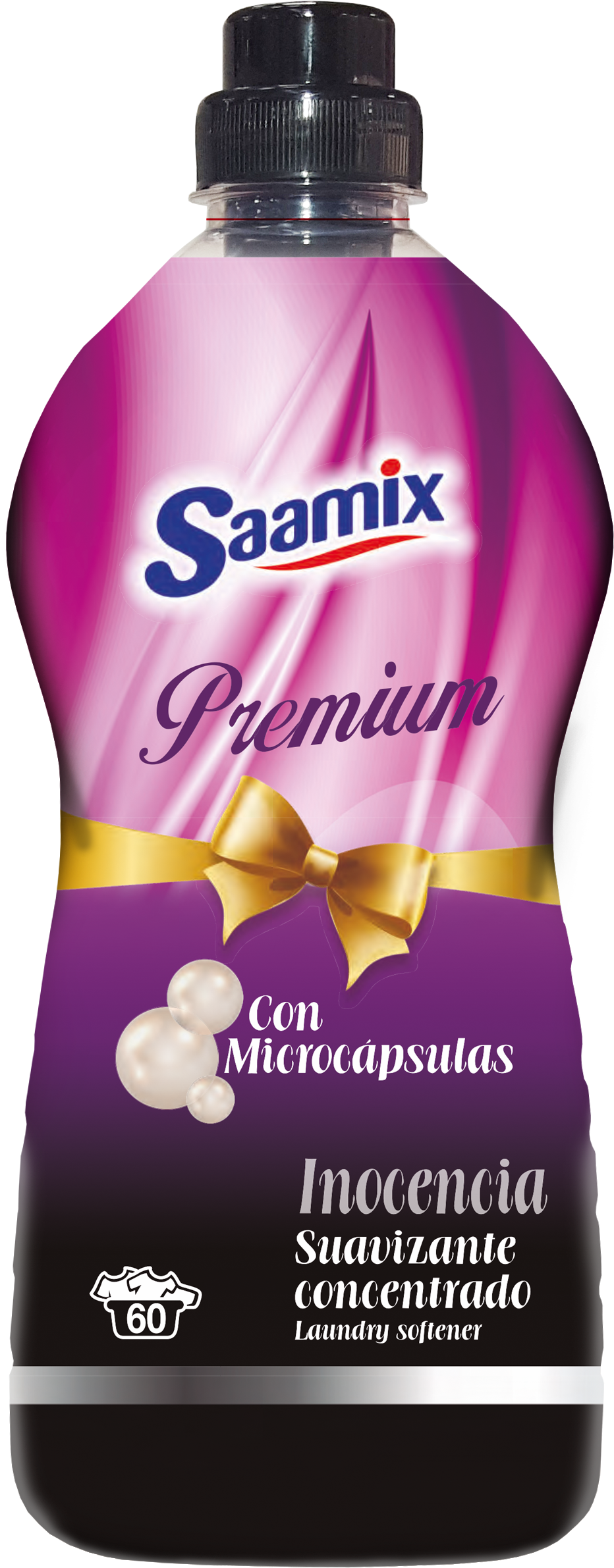Saamix Premium koncentrēts veļas mīkstinātājs ar mikrokapsulām 1.5L 60x