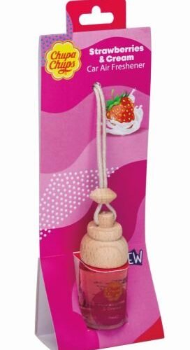 Chupa Chups Strawberries & Cream gaisa atsvaidzinātājs ar zemeņu aromātu 7ml