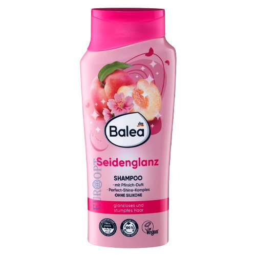 Balea šampūns ar persiku smaržu, novājinātiem un blāviem matiem 300ml