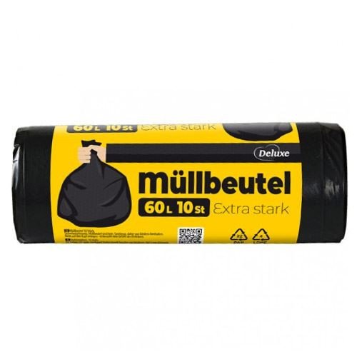 Deluxe atkritumu maisi 60L x10