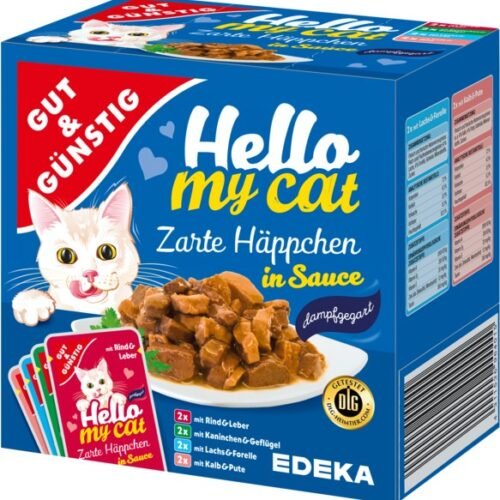 G&G Hello My Cat gaļas gabaliņi mērcē 8 gab. 800g