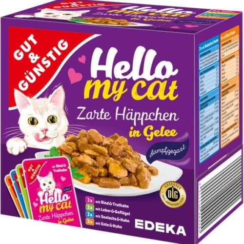 G&G Hello My Cat kaķu barība  8gab. asorti 800g