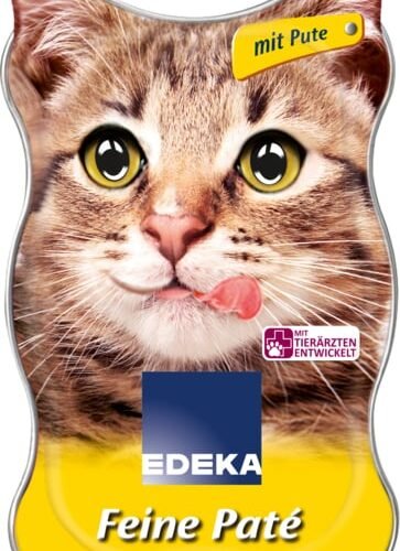 Edeka pastēte kaķiem ar pīles gaļu 85g