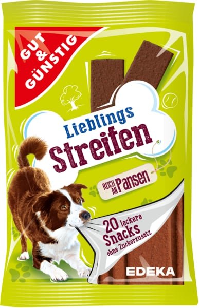 G&G Lieblings Streifen Pansen suņu gardumi ar vitamīniem x20 200g