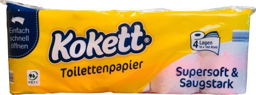 Kokett 4 slāņu tualetes papīrs 10gb