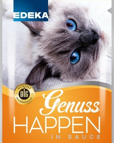 Edeka Genuss Happen kaķu barība ar cāļa gaļu 100g