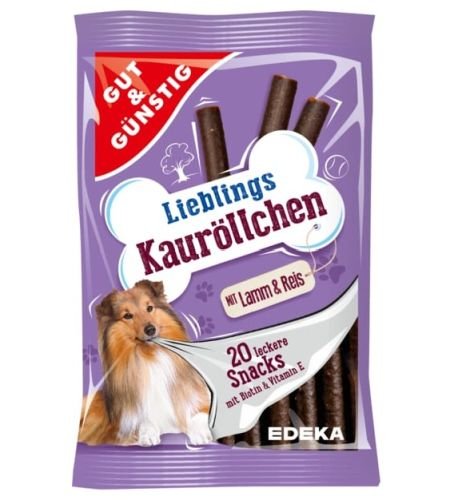 G&G Lieblings Kaurollchen x20 cepumi suņiem ar jēra gaļu un rīsiem 200g