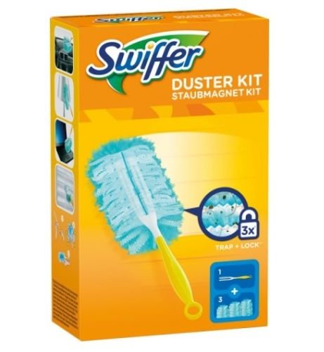 Swiffer Duster Staubmagnet Kit  putekļu slotiņa +3 rezerves