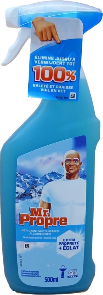 Mr.Proper izsmidzināms tīrīšanas līdzeklis ar ziemas svaiguma aromātu vannas istabām 500ml