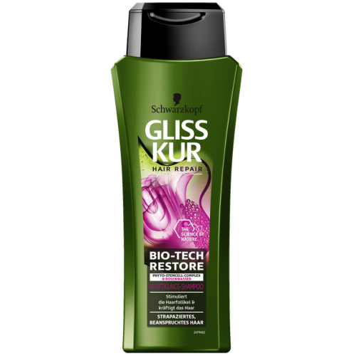 Gliss Kur Bio-Tech Restore šampūns matu stiprināšanai 250ml